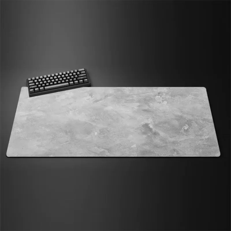 Graues Mauspad Serie – Groß/Klein Überlocktes XXL Schreibtischmatte für Tastatur und Gaming Kaufschwan® Design 5 300X600X2mm