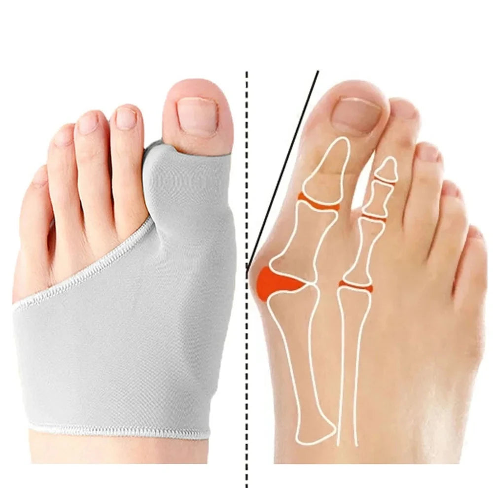 1 Paar Hallux Valgus Korrektursocken – Graue Zehensocken mit Ballenschutz | Orthopädische Bunion Corrector Socken Kaufschwan®