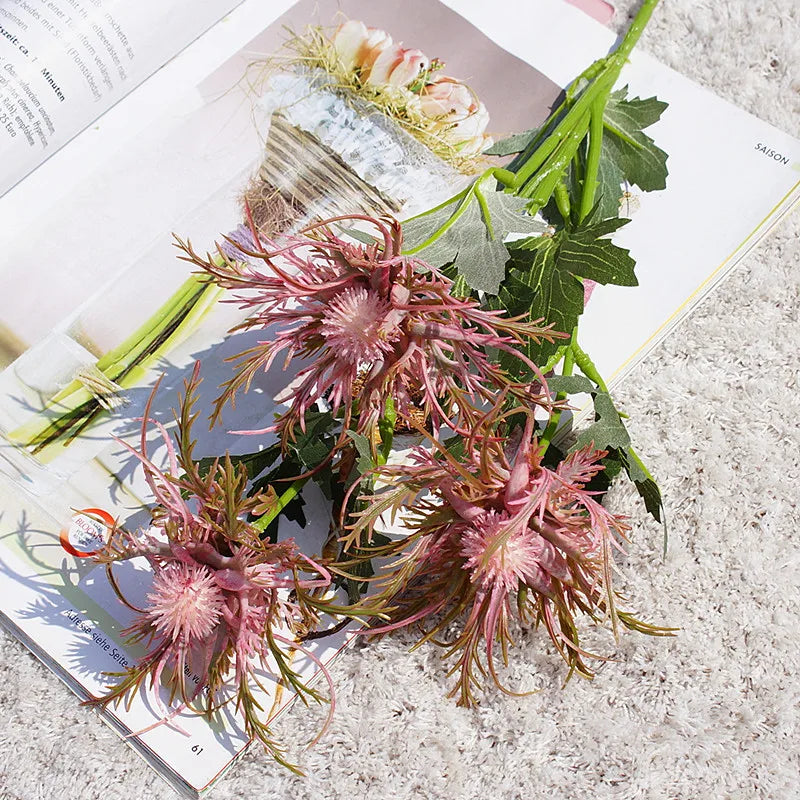 Realistisch aussehender Beerenzweig – Künstliche Blumen für Hochzeit, Weihnachten & Herbstdekoration | Kunstzweige für Wohn- & Eventdeko Kaufschwan® Rosa