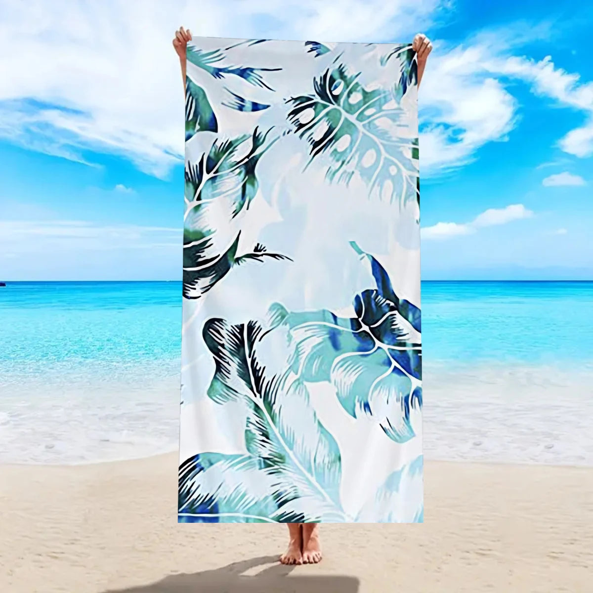 Ultrafeines Mikrofaser Schnell Trocknendes Strandtuch – Saugfähiges Handtuch für Sport, Schwimmen & Duschräume Kaufschwan® Design 2 150x75cm