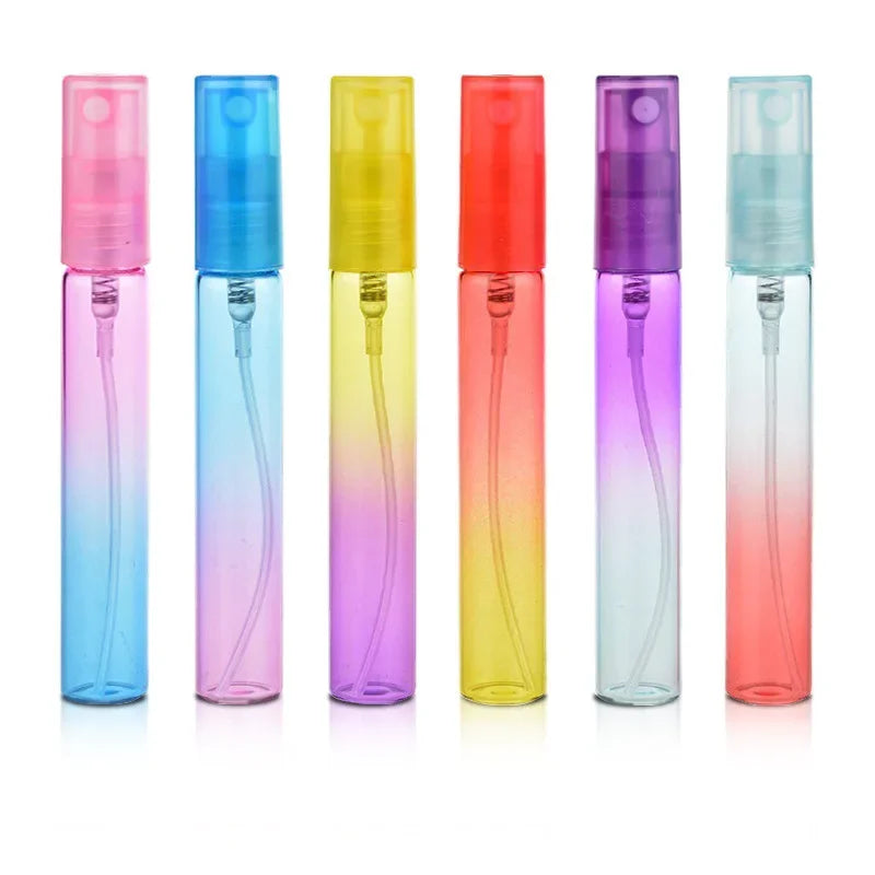 6 Stück 8ml Bunte Glas Parfümflaschen – Nachfüllbare Sprayflaschen | Leere Parfümsprüher-Reisebehälter Kaufschwan®