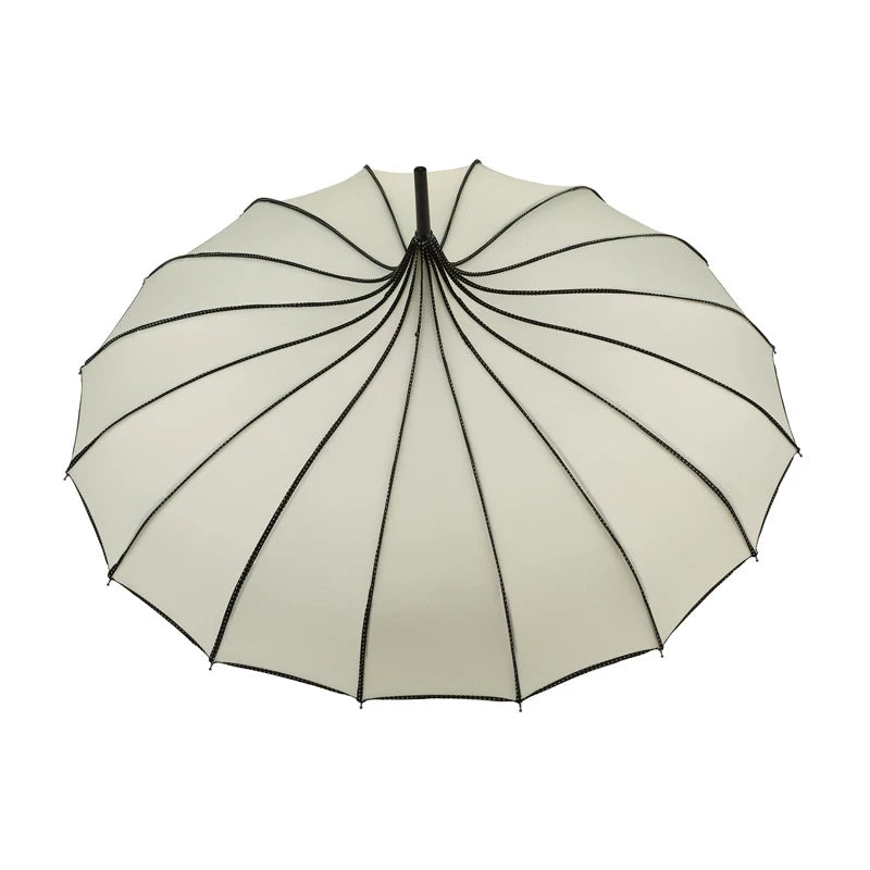 Vintage Pagoden-Schirm – 16-Streben Brautschirm für Hochzeit & Party, UV-Schutz Retro Sonnen- & Regenschirm Kaufschwan®