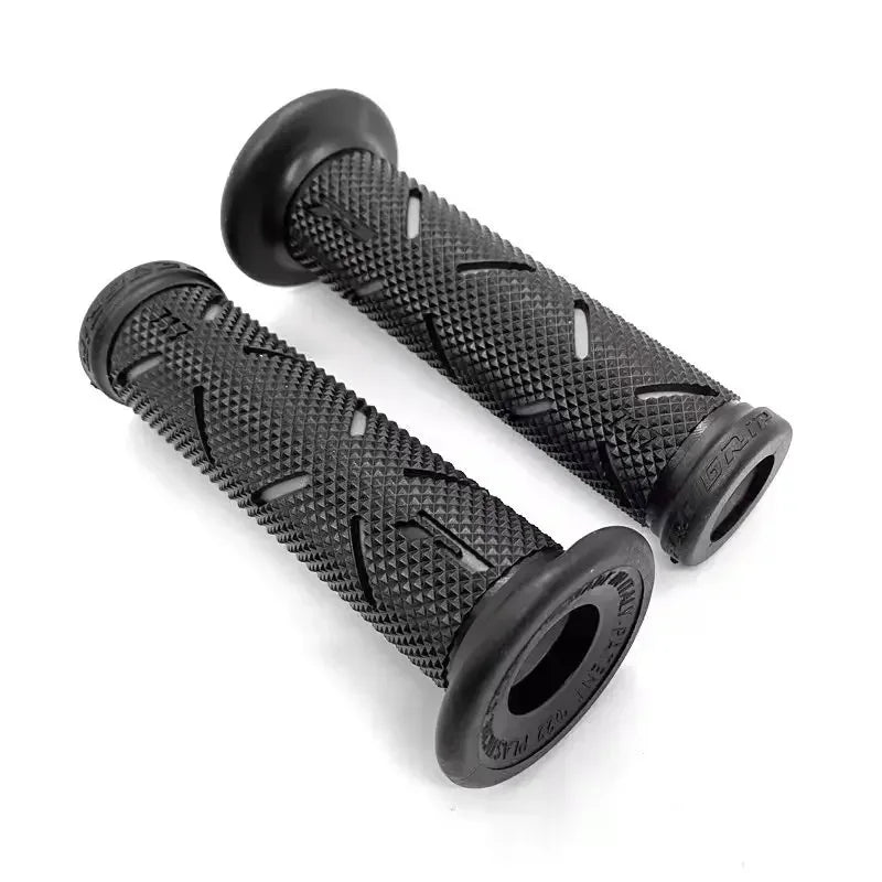 2 Stück 7/8" (22mm) Universal Motorrad Lenkergriffe – CNC Aluminium + Gummi Griffe für Motorbike, Scooter & E-Bike (Rot/Blau/Gold) Kaufschwan®
