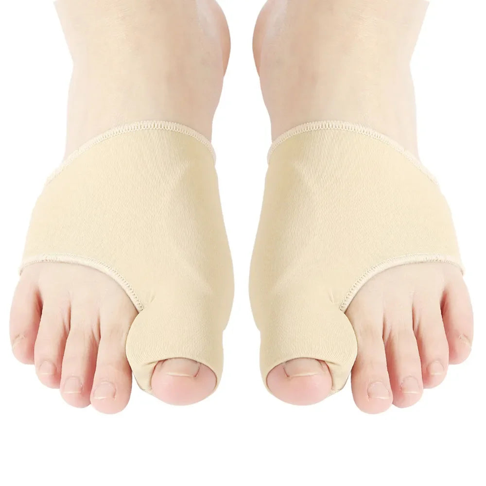 1 Paar Hallux Valgus Korrektursocken – Graue Zehensocken mit Ballenschutz | Orthopädische Bunion Corrector Socken Kaufschwan® 2 Stück - Beige