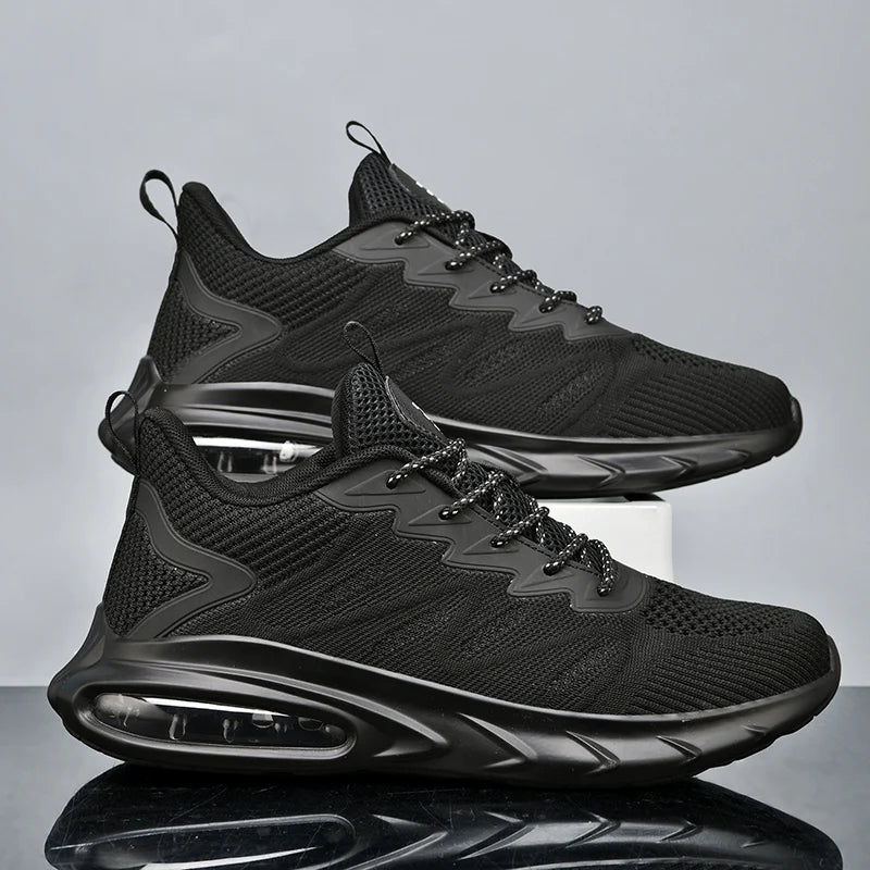 Herren Laufschuhe – Modische Trainingssneaker mit Dämpfung | Atmungsaktive Mesh Sportschuhe für Laufen, Gehen & Rennen Kaufschwan®