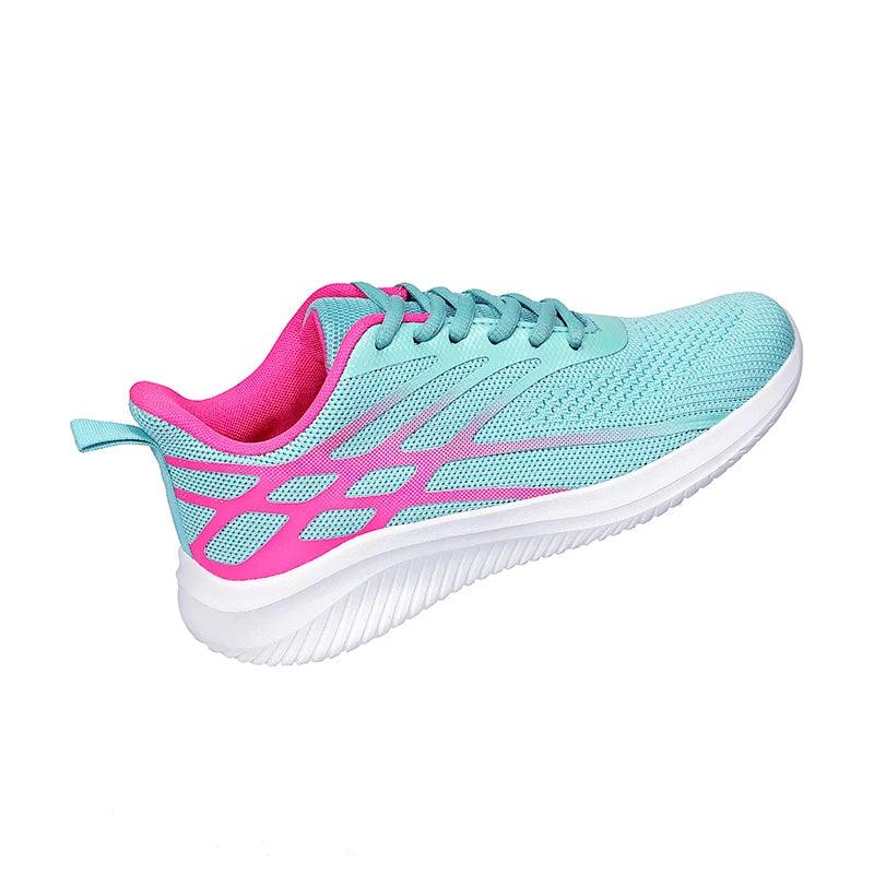 Damen Laufschuhe – Flying Woven Sneaker | Leichte, Atmungsaktive & Bequeme Sportschuhe für Alltag & Freizeit Kaufschwan®