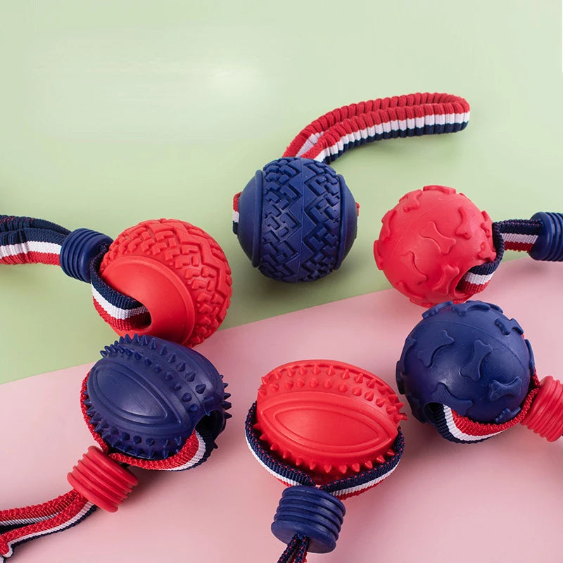 Hund Seil Knotenball – Bissfestes Kauspielzeug mit Zugseil Kaufschwan®