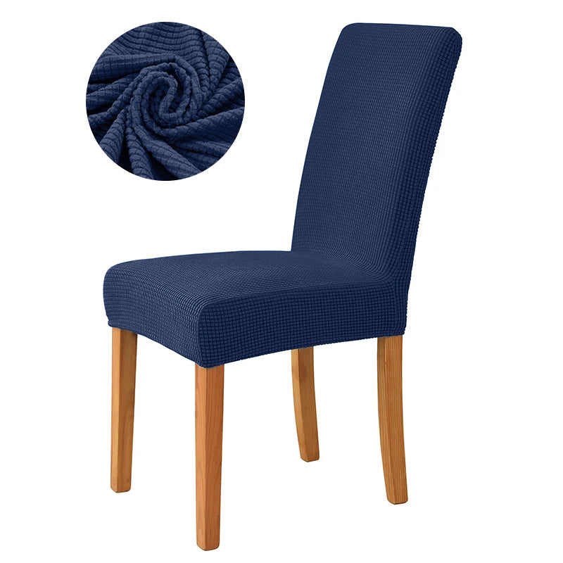 Elastischer Esszimmer Stuhlbezug – Dehnbarer Dicker Jacquard Küchenstuhl Überzug für Esszimmer, Hotel, Hochzeit & Bankett