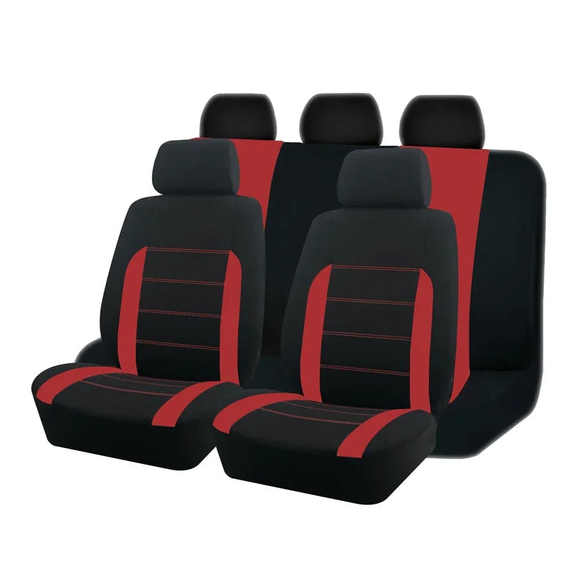 Universelle Autositzbezüge Komplettset – Passend für die meisten Autos, Offroad-Fahrzeuge & Vans Kaufschwan® Rot