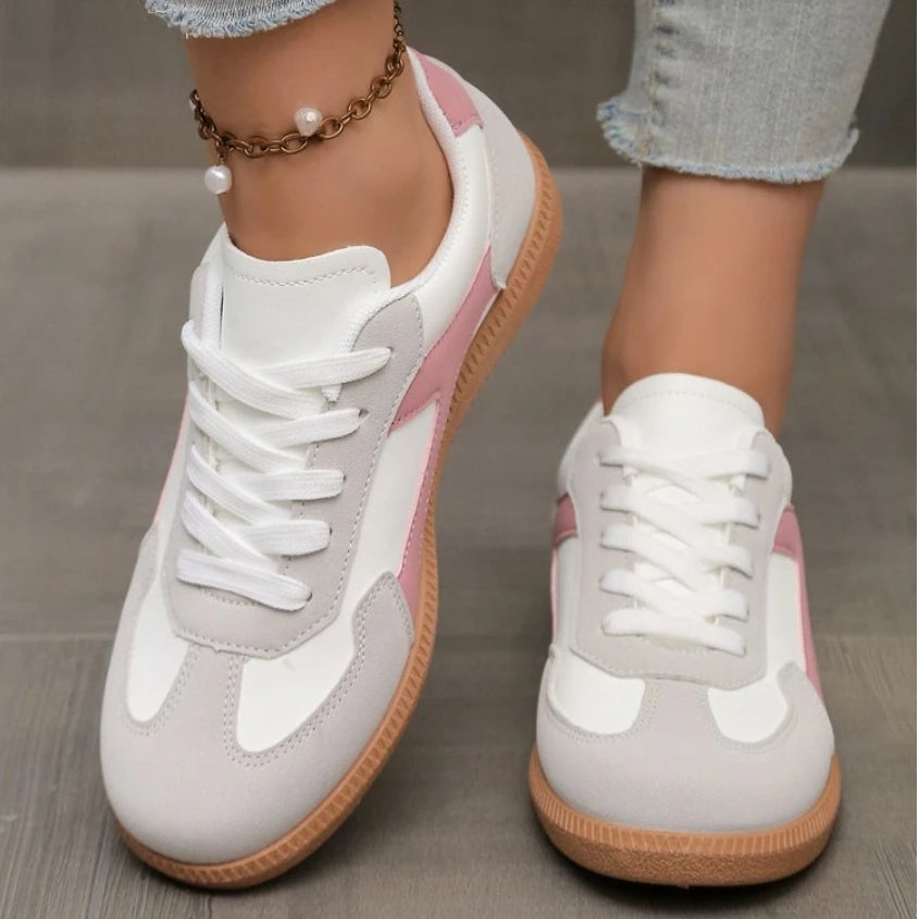 Atmungsaktive Damen Sneaker – Modische Schuhe | Bequeme Walkingschuhe für Frauen Kaufschwan® Rosa 36