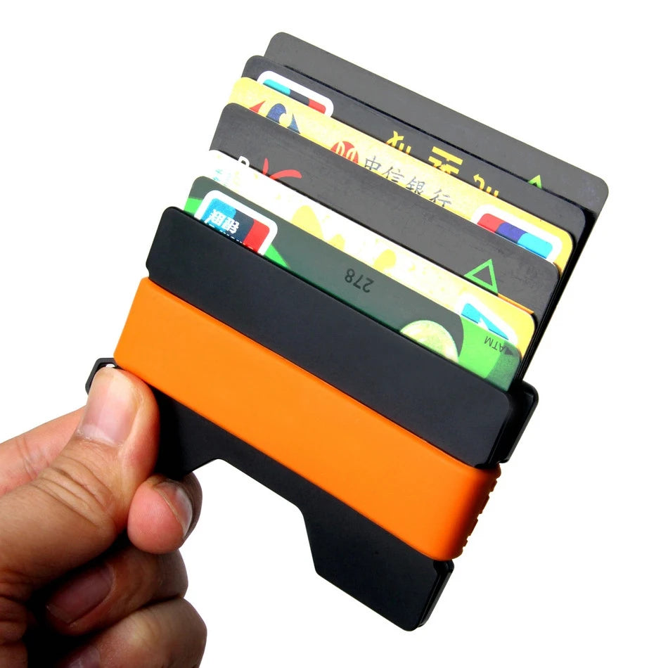 Slim Wallet – Minimalistische Ultraleichte Geldbörse mit Polycarbonat Geldklammer Kaufschwan®