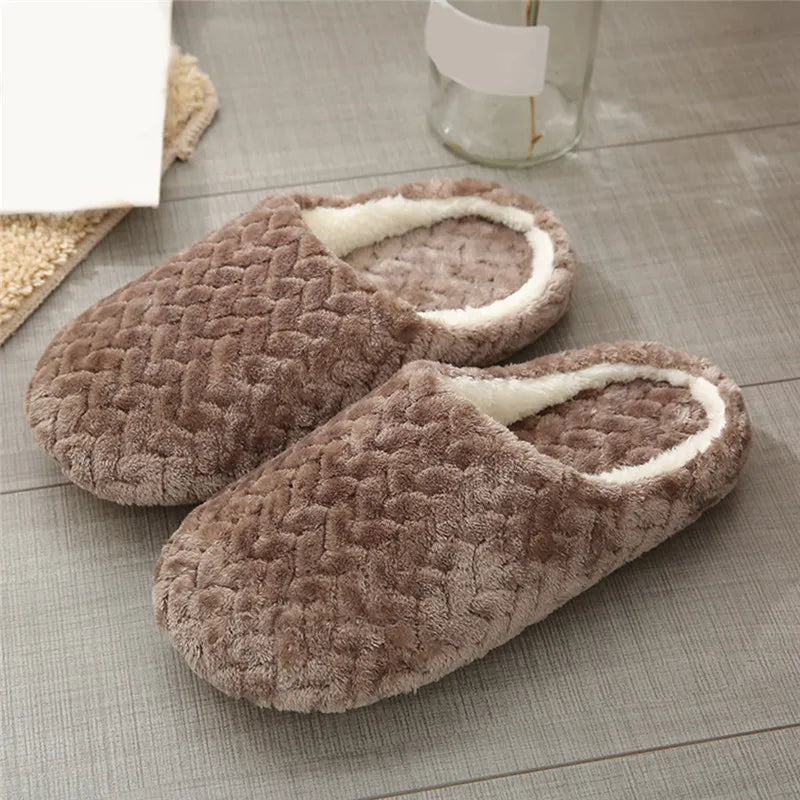 Damen Winter-Hausschuhe mit Fell | Cartoon-Katzen-Design | Warme Memory-Foam Indoor-Schuhe für Damen, Herren & Paare