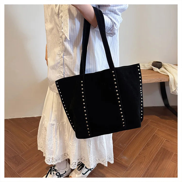 Modische Damen Schultertasche aus Mikrofaser – Hochwertige Retro Sweet Handtasche | Große Tasche mit Pailletten für Frauen Kaufschwan®