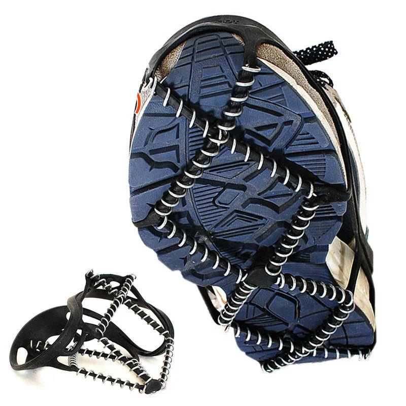 1 Paar Anti-Rutsch Eis Griffe Schuhüberzüge – Traktionsspikes für Eis & Schnee | Outdoor Gehen, Camping & Sport Crampons Kaufschwan®