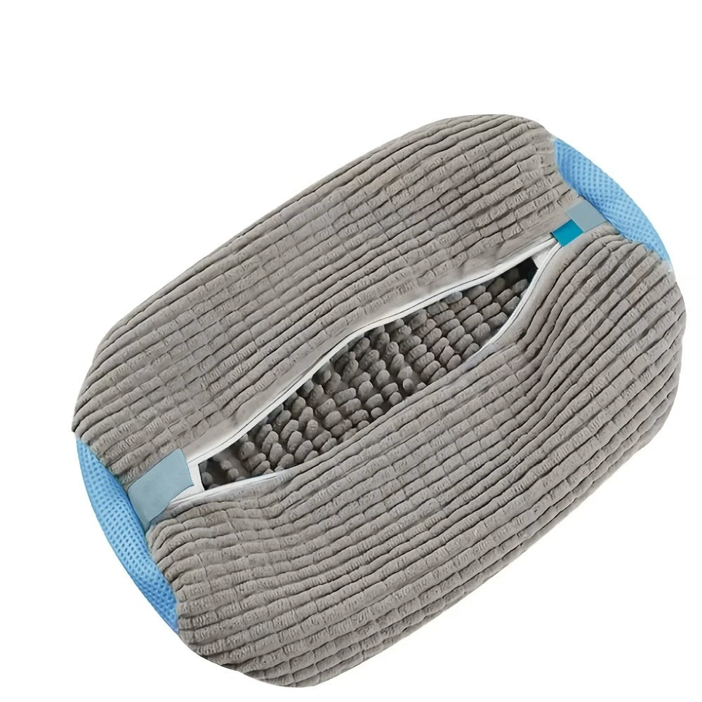 Schuh-Waschbeutel für Waschmaschine – Sneaker Waschbeutel mit 360° Reinigung | Schutznetz für Schuhe & Sportschuhe Kaufschwan® Grau