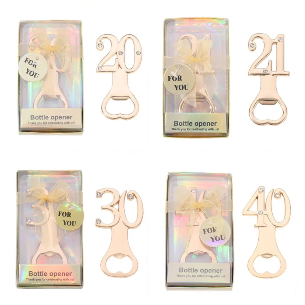 Zahlen Flaschenöffner – Kreatives Party Geschenk für Geburtstag & Jubiläum Kaufschwan®