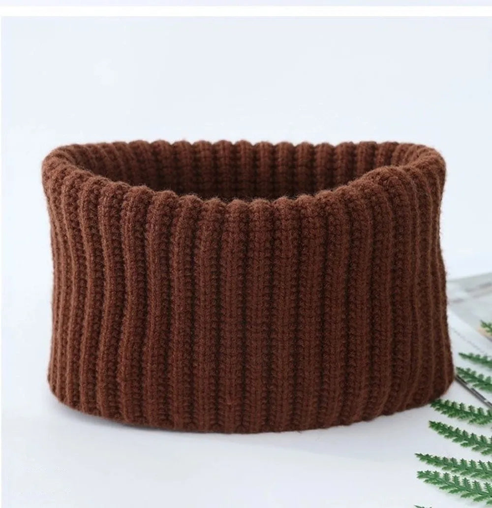 Gestrickter Halswärmer – Winddichter Warmer Winter Schal für Damen & Herren | Dickes Gestricktes Kälteschutz Schlauchtuch Kaufschwan®
