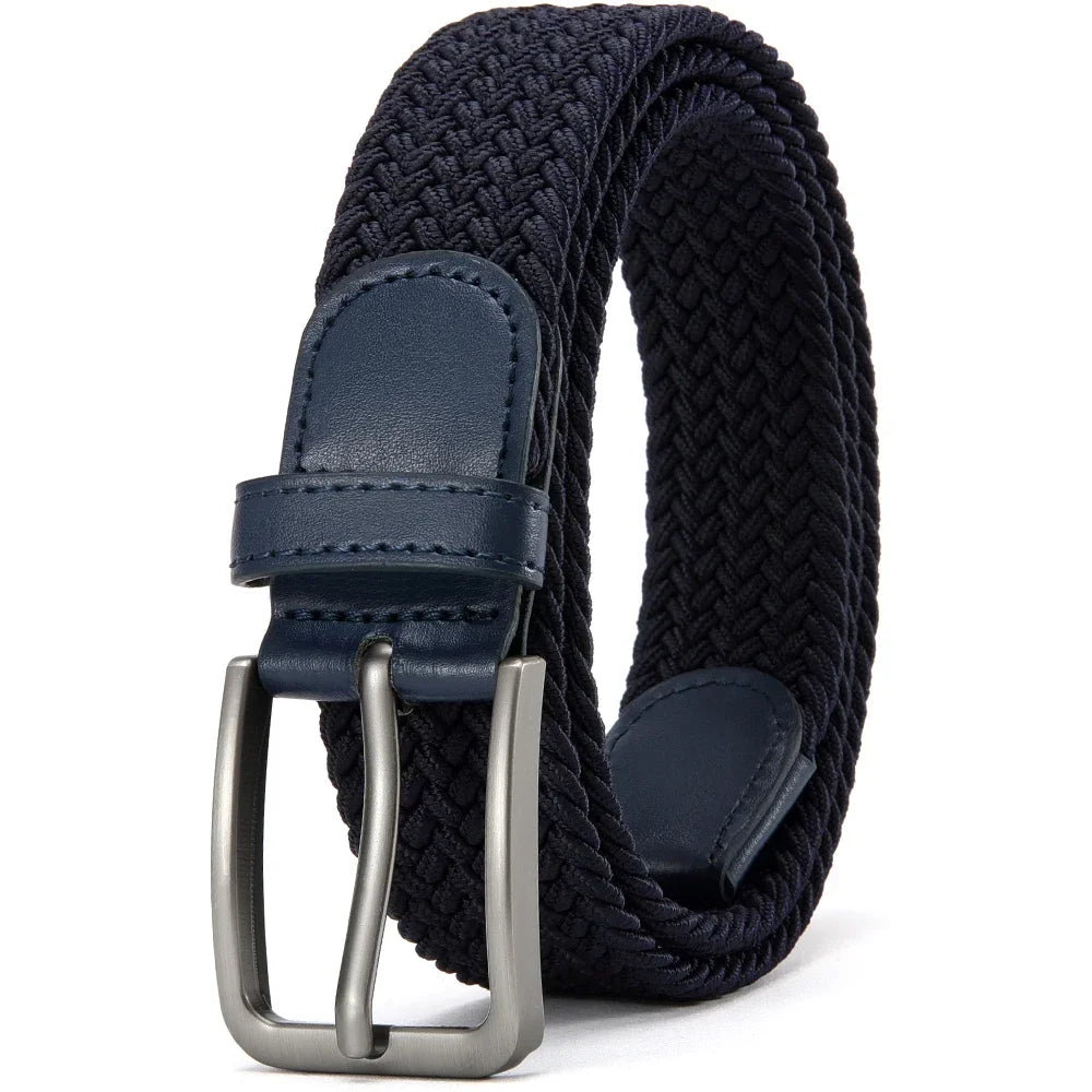 Flexibler Nylon Gürtel – Verstellbarer Outdoor & Arbeitsgürtel | Atmungsaktiv & Robust | Unisex Kaufschwan® Marineblau 115CM