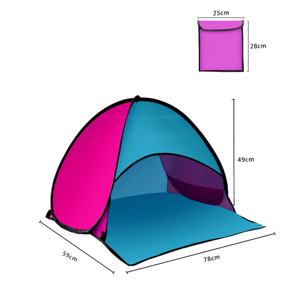 Tragbares Mini Sonnenschutz Zelt – Outdoor Kopfzelt Strand Sonnenschutz Wind- & Sandfest Pop-Up Sonnenblende Kaufschwan®