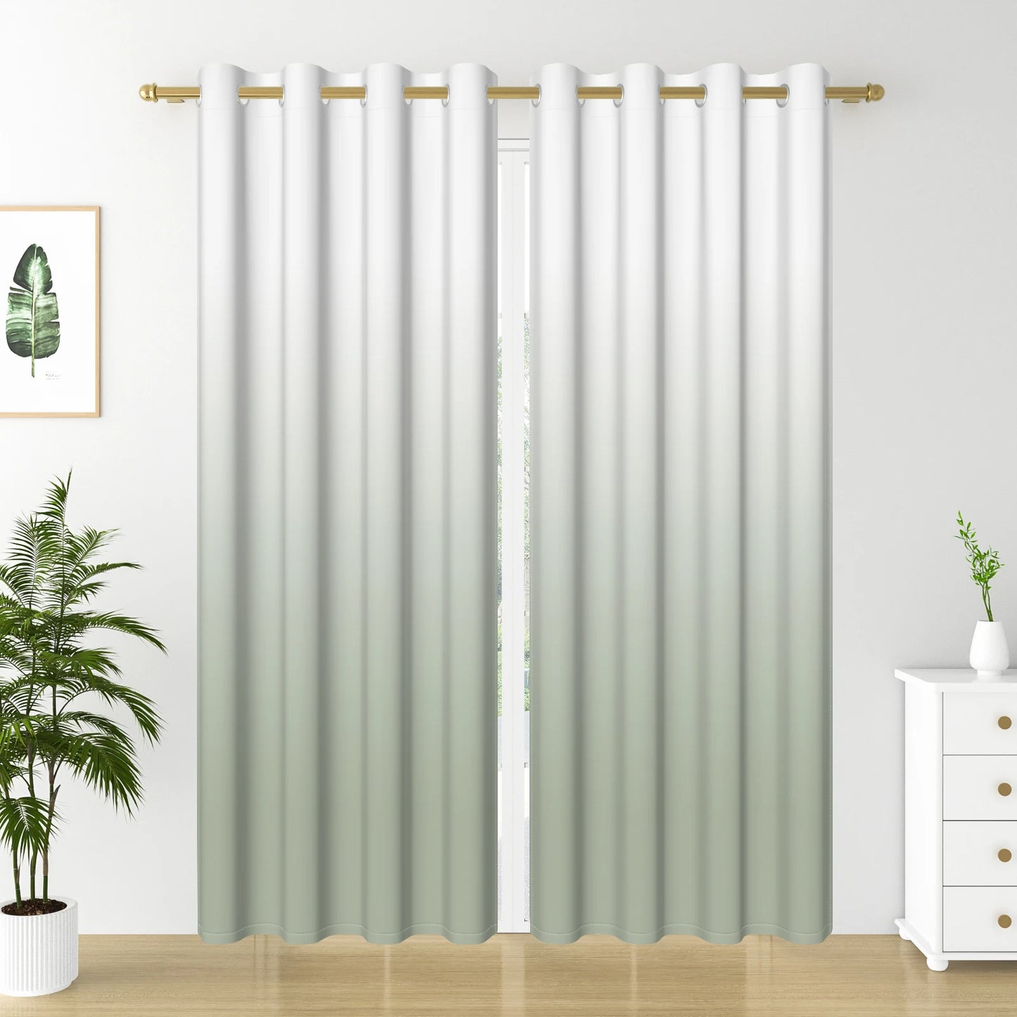 Hochwertige Verdunkelungsvorhang 2 Stück/Set - Effektive Verdunkelung - Wärmeisolierung und Energieeinsparung Kaufschwan®