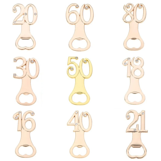 Zahlen Flaschenöffner – Kreatives Party Geschenk für Geburtstag & Jubiläum Kaufschwan®