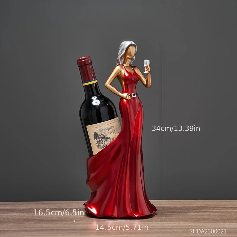 Weinflaschenhalter – Stilvoller Moderner Flaschenständer | Wein-, Bier- & Whisky-Halter für Zuhause & Bar Dekoration Kaufschwan®