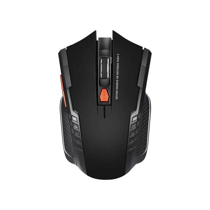 2.4GHz Kabellose Gaming Maus – Ultra Schlanke Tragbare Optische Maus für PC & Laptop mit USB Empfänger Kaufschwan® Schwarz