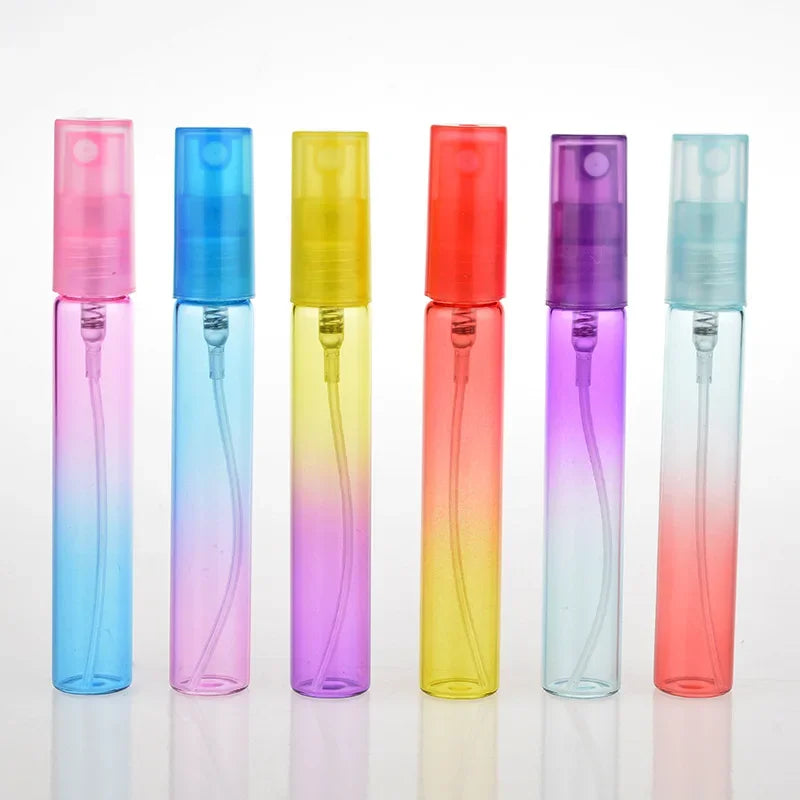 6 Stück 8ml Bunte Glas Parfümflaschen – Nachfüllbare Sprayflaschen | Leere Parfümsprüher-Reisebehälter Kaufschwan® Gemischte Farben 6 Stück