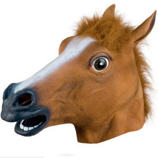 Pferdekopf Maske – Vollgesichts Latex Tiermaske für Maskerade, Halloween, Neuheiten & Weihnachtskostüm Kaufschwan®