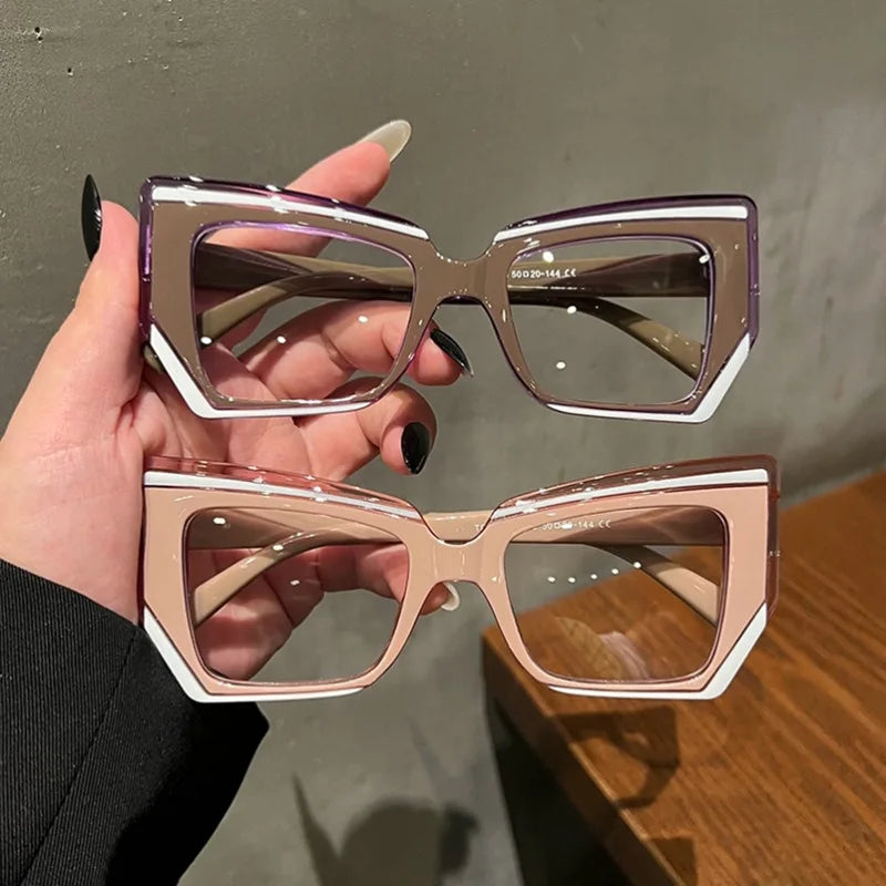 Anti-Blau-Licht Brille für Damen & Herren – Polygon Anti-Blau-Licht Fassung | Modische Optische Brille im Besonderen Design Kaufschwan®