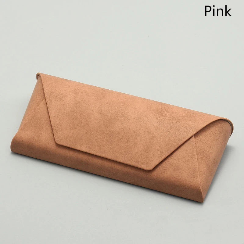 Tragbare PU Leder Brillentasche – Weiches Sonnenbrillen Etui Organizer für Damen und Herren Kaufschwan® Rosa