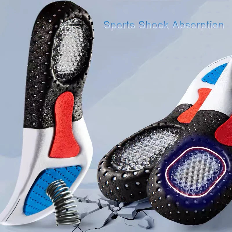 Orthopädische Memory Foam & Gel Einlegesohlen für Damen & Herren | Silikon Fußgewölbeunterstützung | Weiche Laufschuh & Sporteinlagen Kaufschwan®