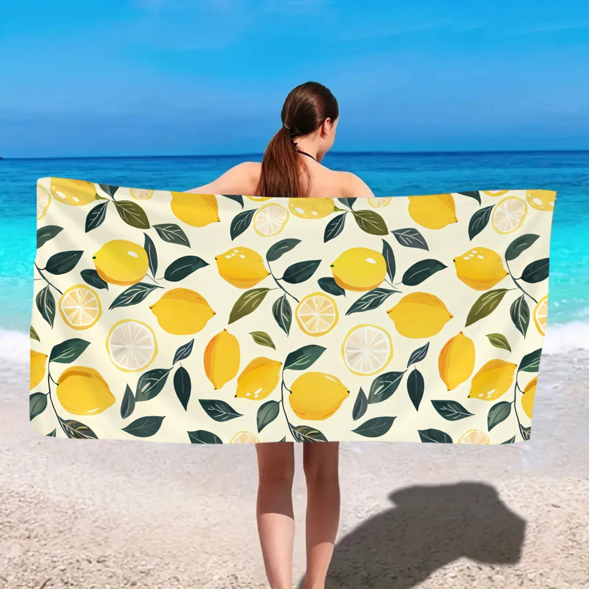 Einfaches & Stilvolles Strandtuch mit Tiermuster – Großes Schnell Trocknendes Mikrofaser Handtuch | Weiches & Saugfähiges Sommer Strandtuch Kaufschwan®