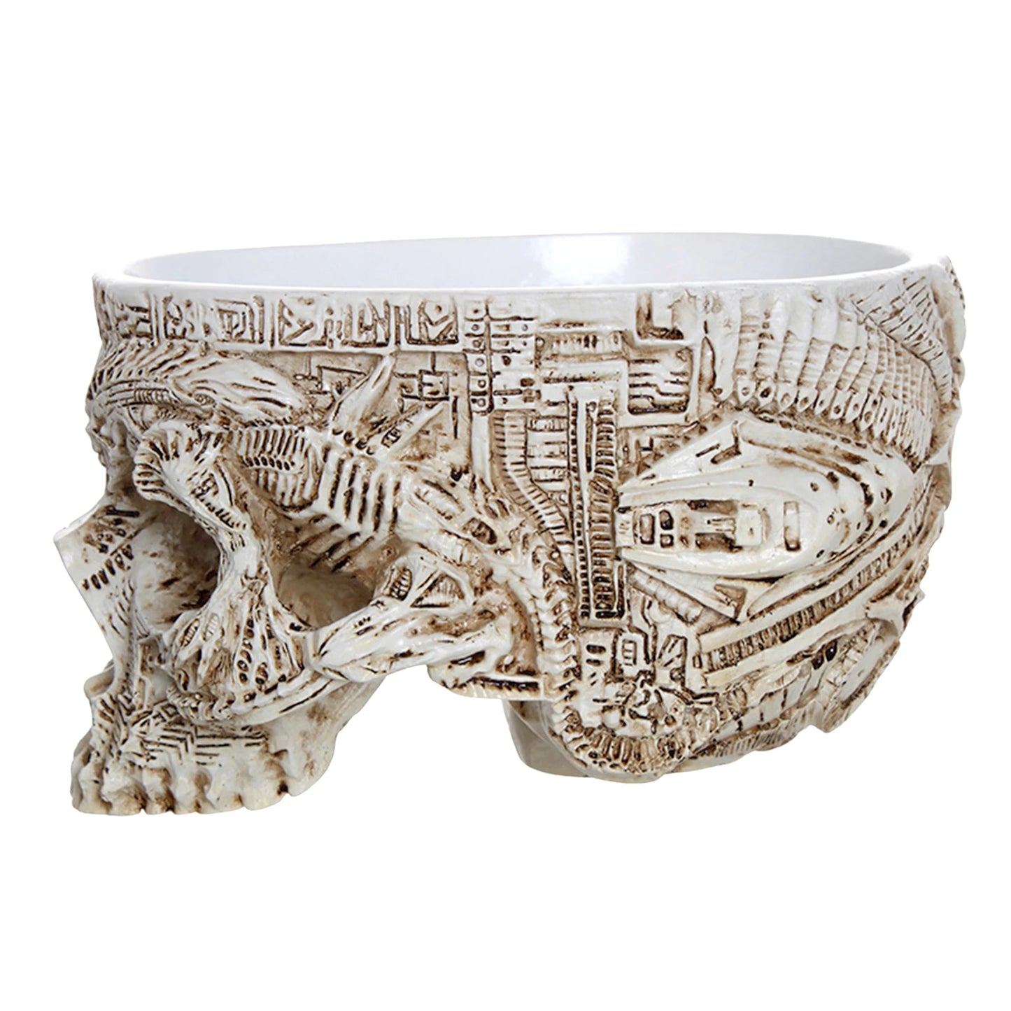 Totenkopf Blumentopf – Multifunktionaler Gothic Skelett Pflanztopf | Halloween Schädel Dekoration für Zuhause Kaufschwan®