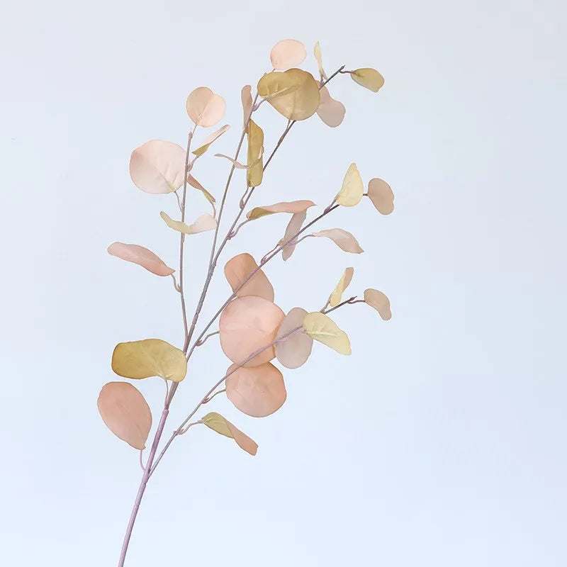 Rosa Eukalyptusblätter Künstliche Pflanzen – Dekorative Kunstblätter für Blumenwand, Hochzeit & Weihnachtsdekoration | Wohnaccessoires & Blumengestecke Kaufschwan® Beige 1 Stück
