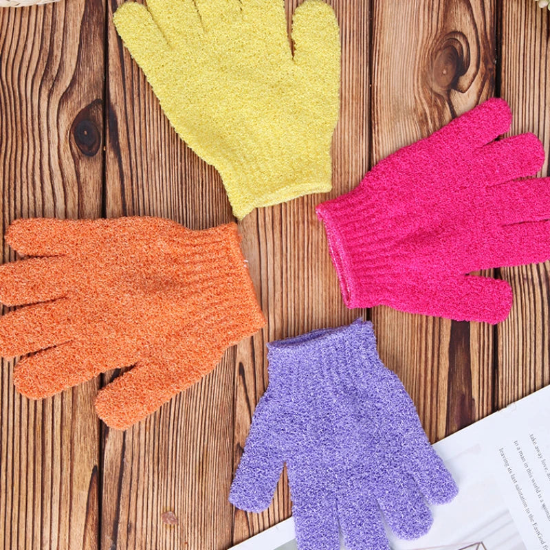 2er Set Peeling Badehandschuhe – Körper Massage Dusch & Spa Reinigungs Set Kaufschwan®