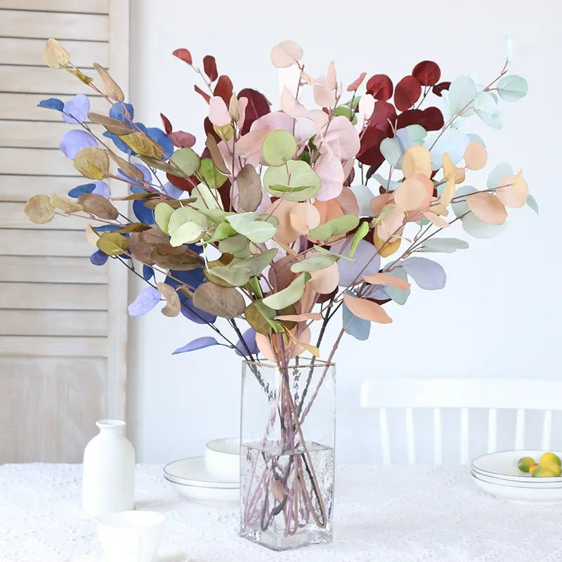 Rosa Eukalyptusblätter Künstliche Pflanzen – Dekorative Kunstblätter für Blumenwand, Hochzeit & Weihnachtsdekoration | Wohnaccessoires & Blumengestecke Kaufschwan®