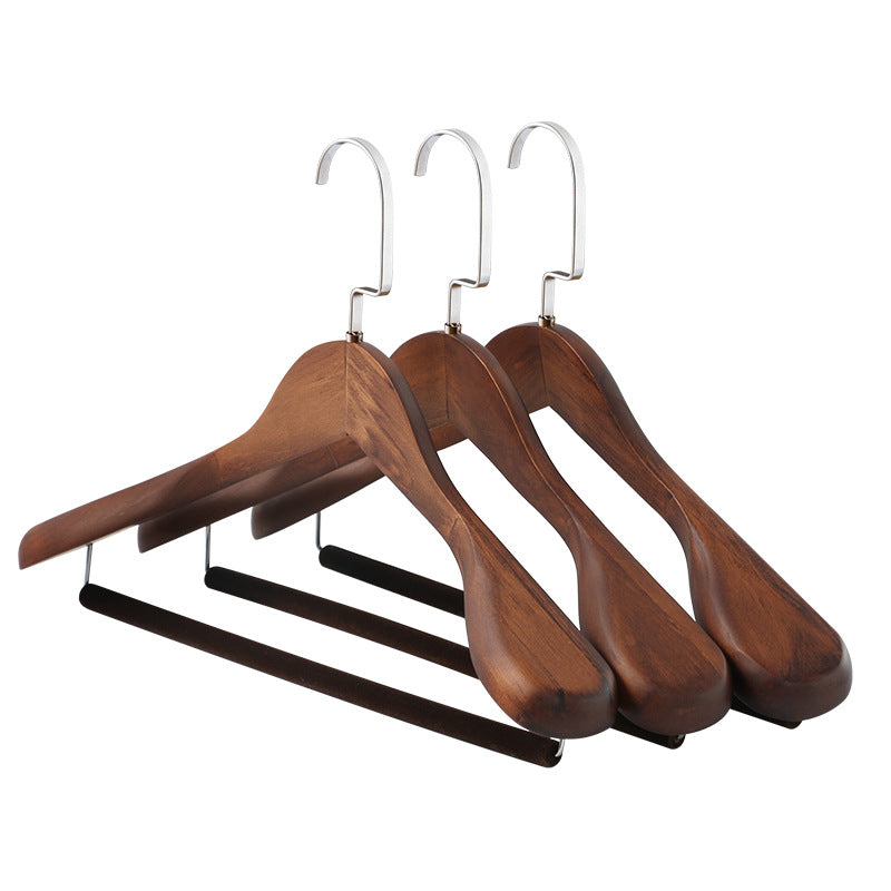 3er Set Holz Kleiderbügel – Anti Rutsch Anzugbügel mit Glatter Oberfläche für Den Kleiderschrank Kaufschwan®
