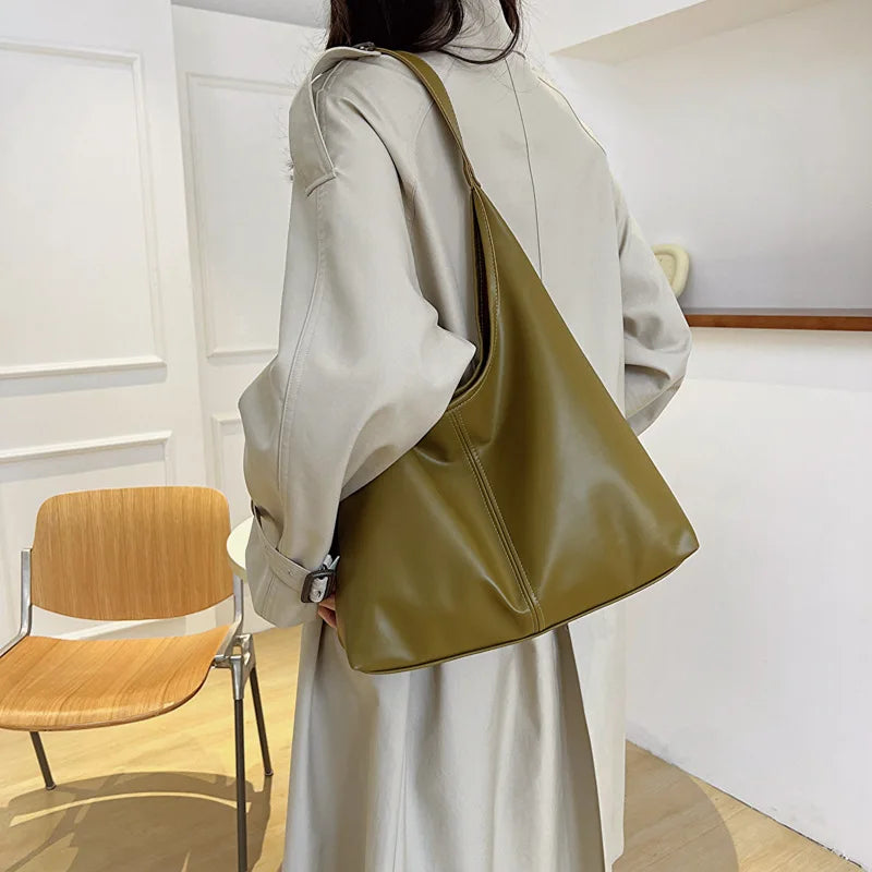 Große Damen Tote Tasche für Eine Schulter – Lässige & Vielseitige Crossbody Handtasche | Modische Schlichte City Tasche Kaufschwan®