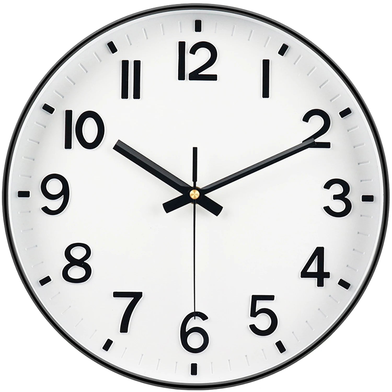 3D Zahlen Quarz Wanduhr – Leise Moderne Deko Uhr Kaufschwan® Weiß Schwarz 8 Zoll