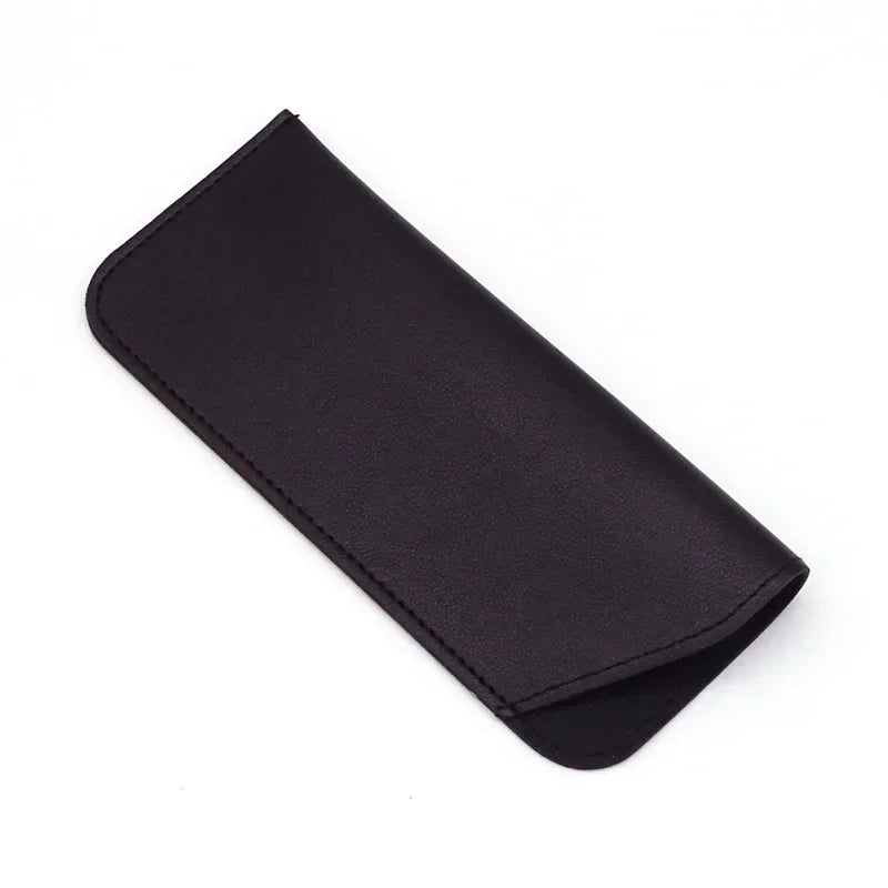 PU Leder Brillenetui – Sonnenbrillen und Lesebrillen Schutzhülle Tasche Kaufschwan® Schwarz