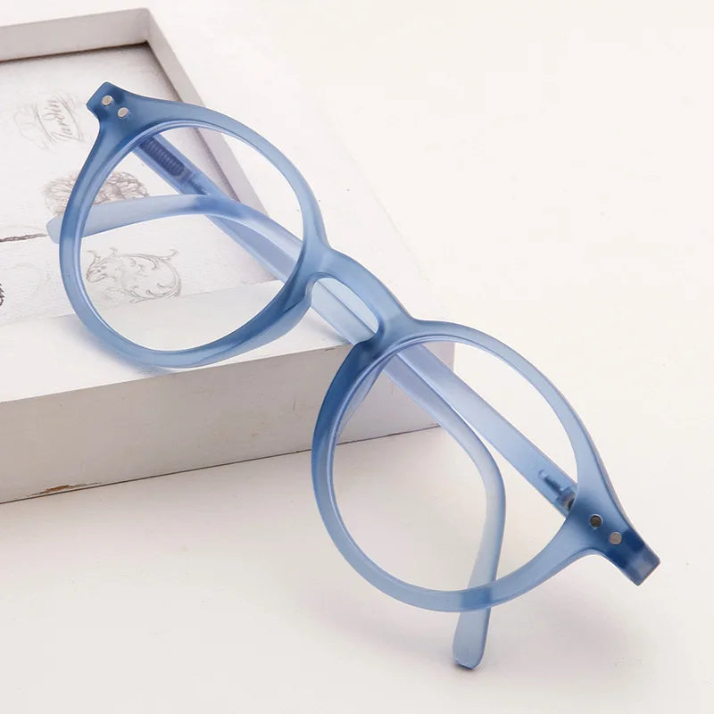 Kinder Anti-Blau-Licht Brille – Vintage Runde Fassung | Schutzbrille für Jungen & Mädchen mit Klarem Glas Kaufschwan®