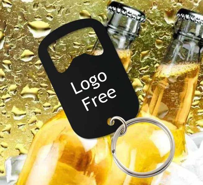 50 Stück Personalisierte Flaschenöffner-Schlüsselanhänger – Kostenlos graviert mit Logo | Edelstahl, Geschenk für Hochzeit, Geburtstag & Taufe Kaufschwan®