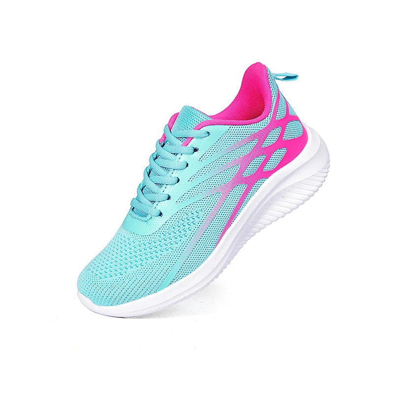 Damen Laufschuhe – Flying Woven Sneaker | Leichte, Atmungsaktive & Bequeme Sportschuhe für Alltag & Freizeit Kaufschwan®