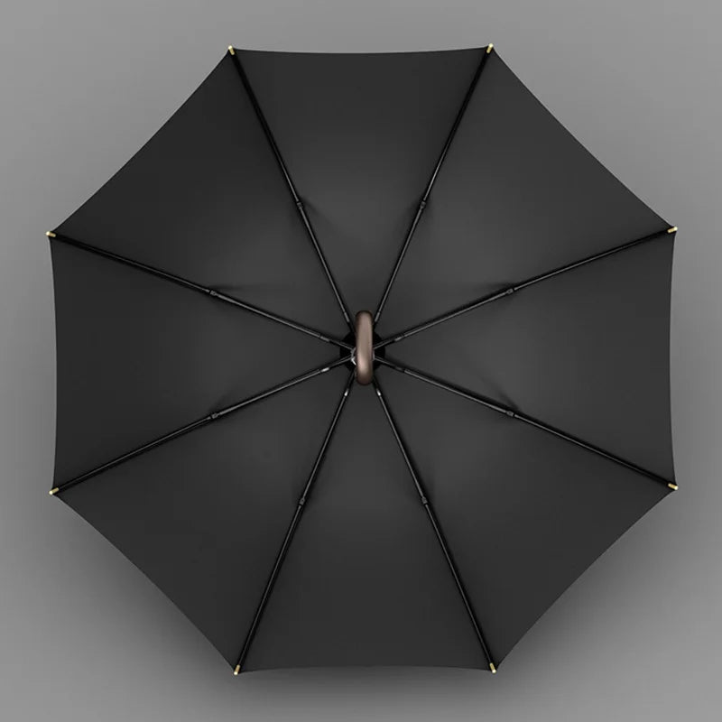 Winddichter Langgriff-Golfschirm – Luxus Business-Regenschirm für Herren & Damen, 8 Streben, 120cm Großschirm von Kaufschwan®
