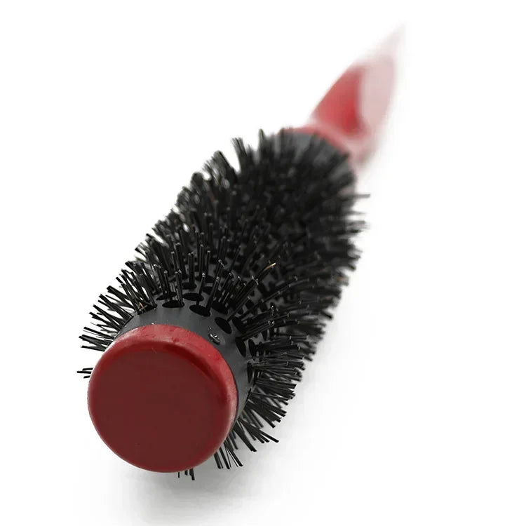 Professionelle Antistatische Rundbürste – Wildschweinborsten Föhn- & Lockenbürste | Styling-Tool für Lockiges Haar & Salon Kaufschwan®