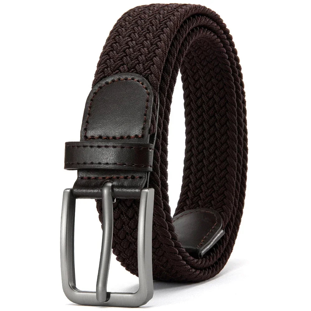 Flexibler Nylon Gürtel – Verstellbarer Outdoor & Arbeitsgürtel | Atmungsaktiv & Robust | Unisex Kaufschwan® Braun 115CM