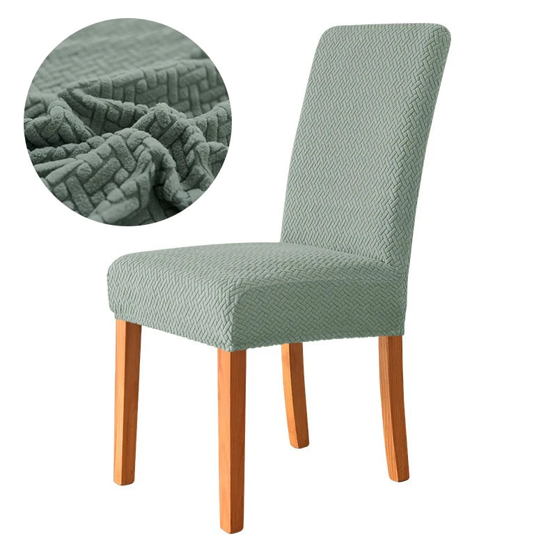 Elastischer Esszimmer Stuhlbezug – Dehnbarer Dicker Jacquard Küchenstuhl Überzug für Esszimmer, Hotel, Hochzeit & Bankett
