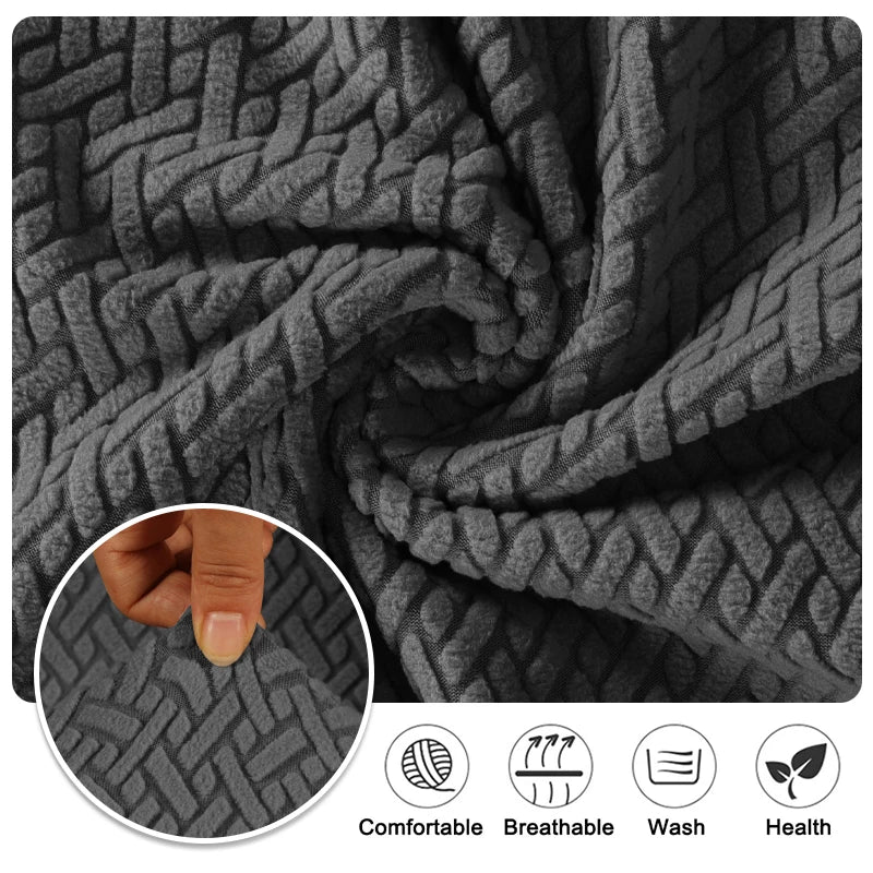 Elastic Dining Room Chair Cover Stretch Thick Jacquard Kitchen Chair Cover Slipcover For Dining Kitchen Hotel Wedding Banquet Kaufschwan®