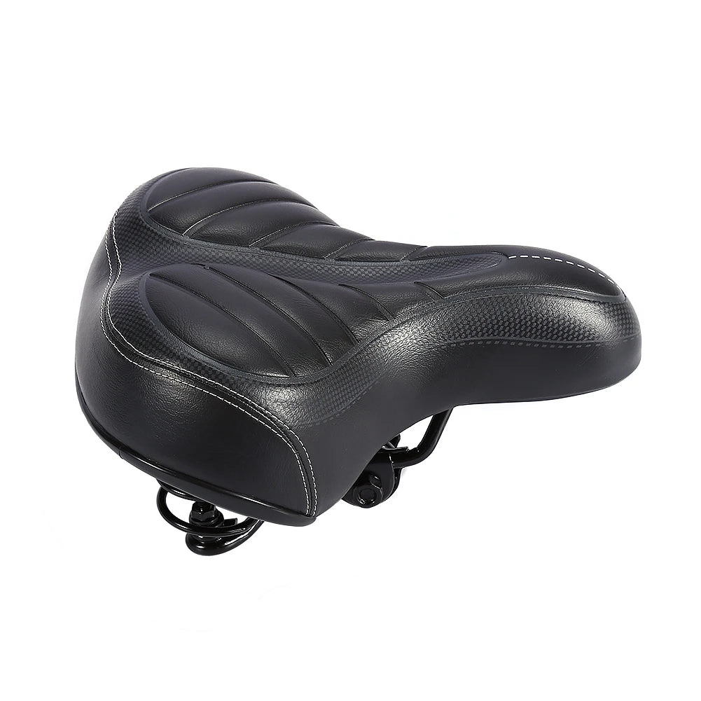 Ultra Weicher Fahrradsattel – Dick Gepolsterter City & Mountainbike Sitz | Matte Schwarzer Komfortsattel Ersatz Kaufschwan®